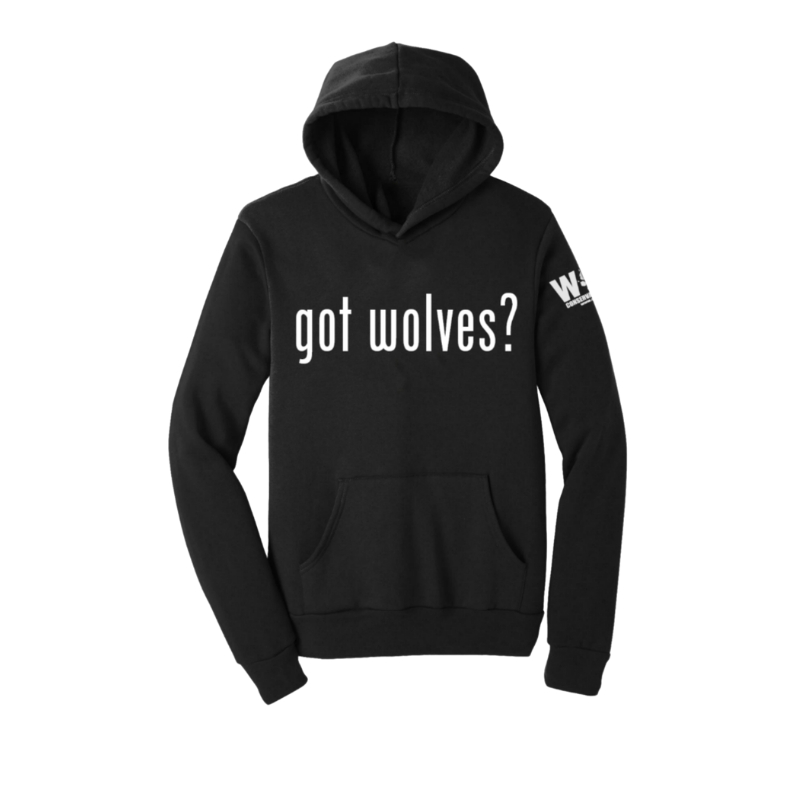 Wolf on sale hooded sweatshirt