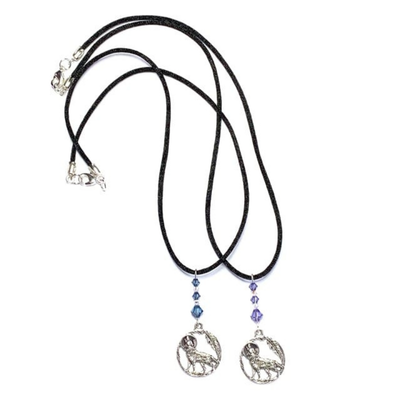 Kasaro Designs: Wolf-Moon Swarovski Necklace