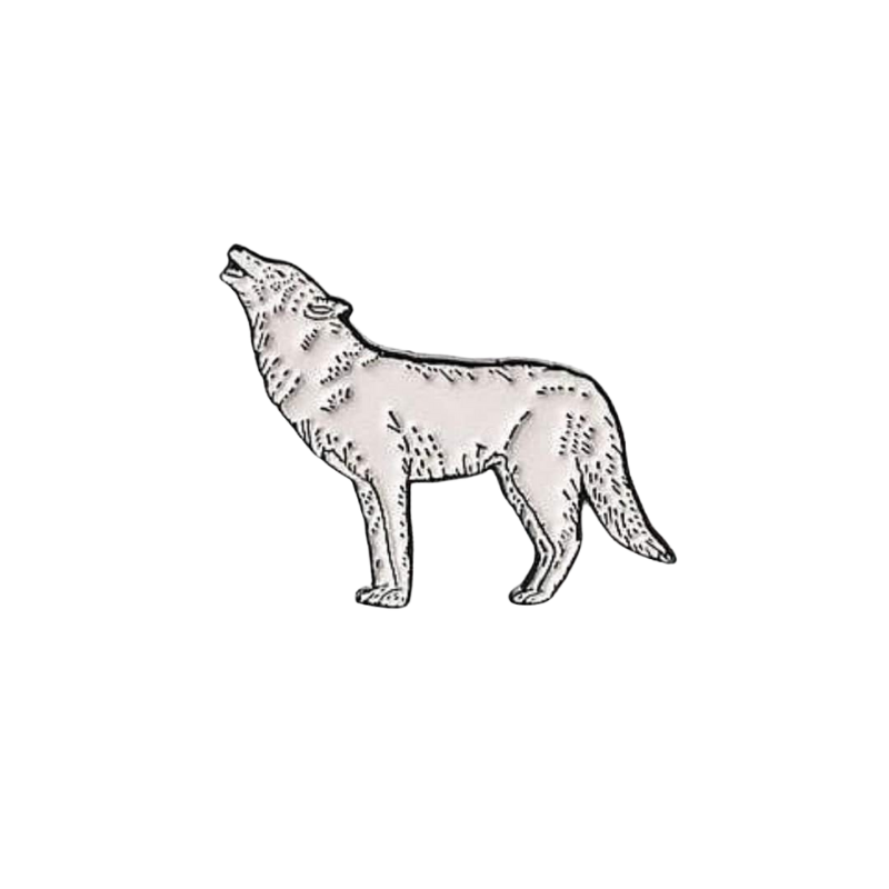 Atka Wolf Pin