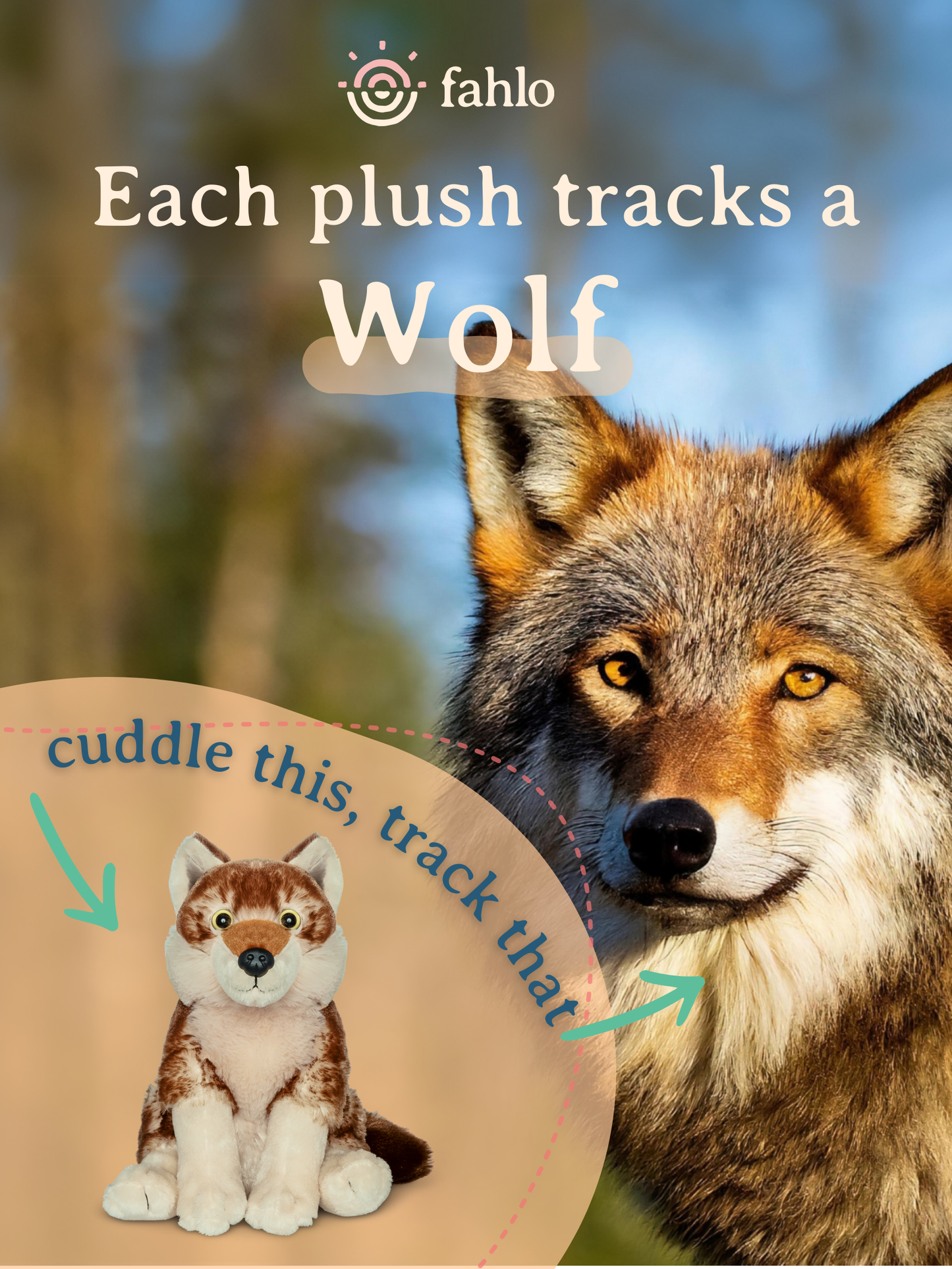 Fahlo Red Wolf Plush