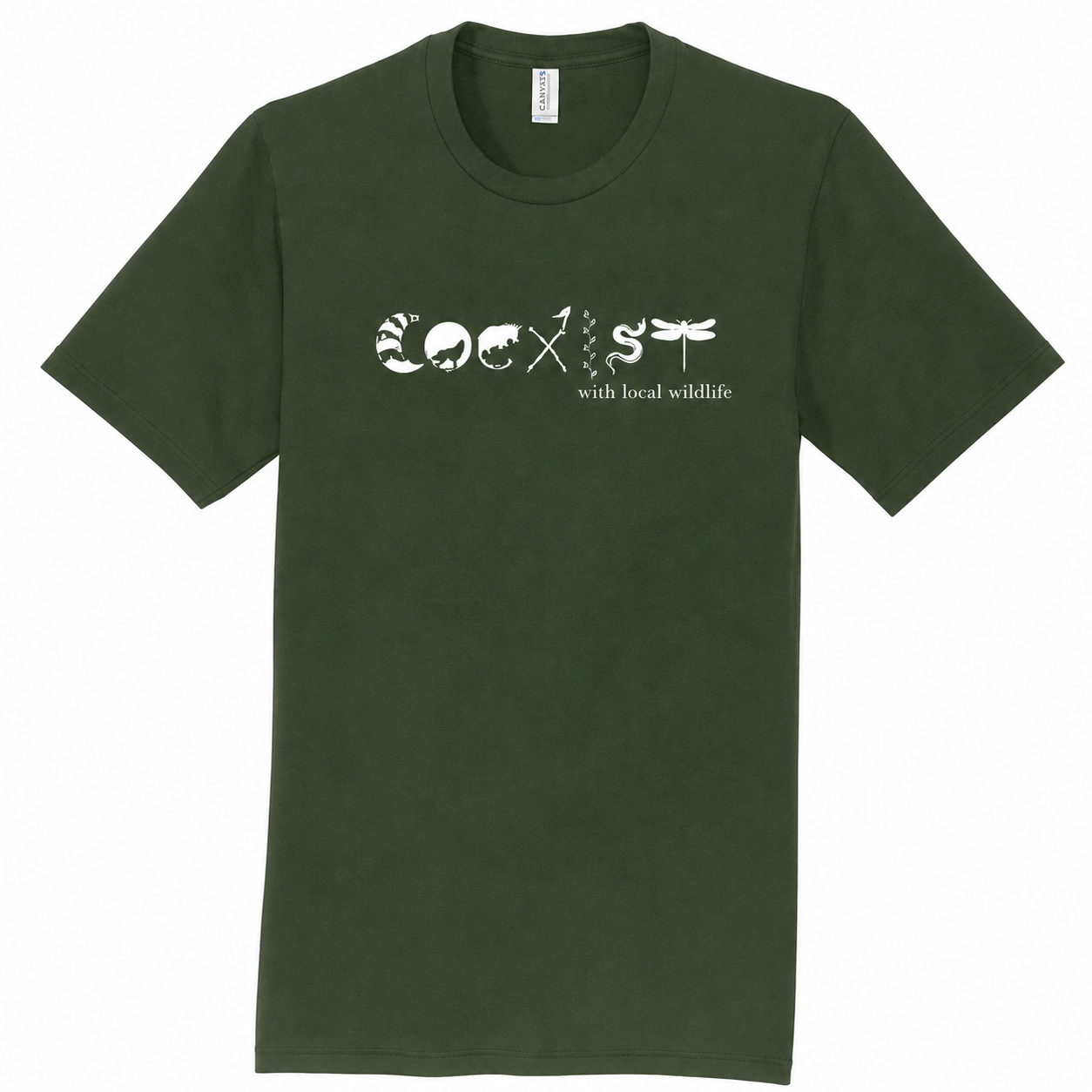 "Coexist" T-shirt Olive