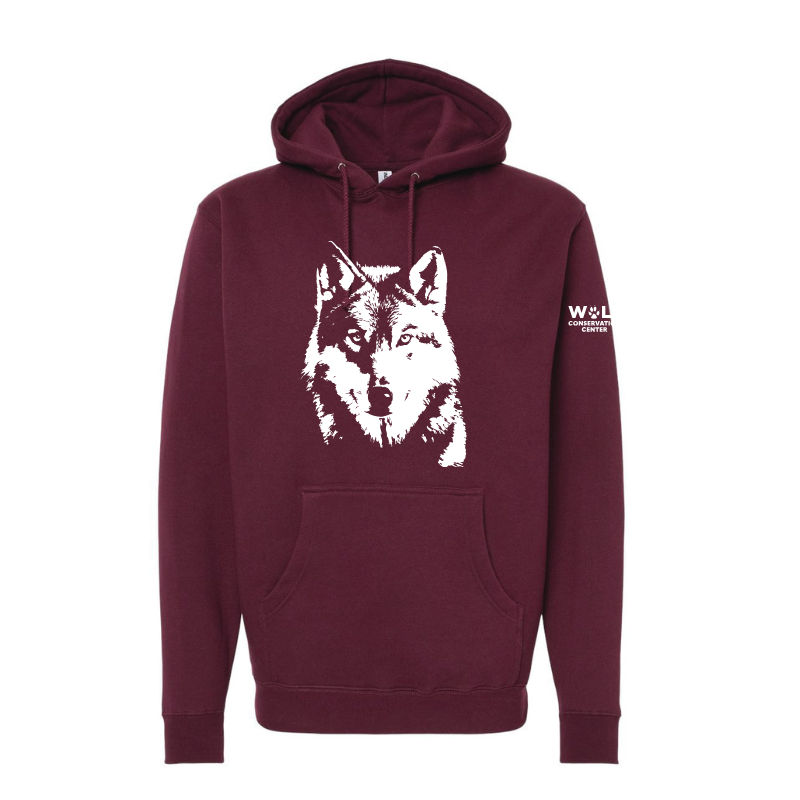 Silas Heavy Weight Hoodie Sweatshirt Maroon