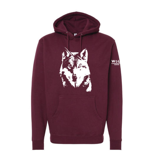Silas Heavy Weight Hoodie Sweatshirt Maroon