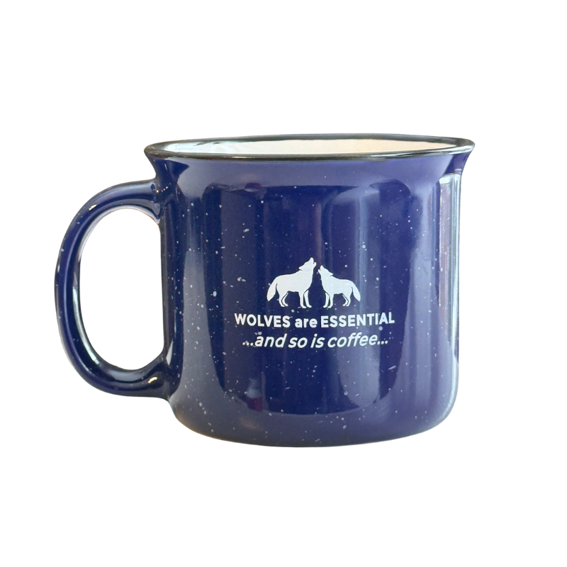 Wolves Are Essential Midnight Blue Campfire Mug