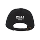 Wolf Silhouette Adjustable Baseball Cap Black