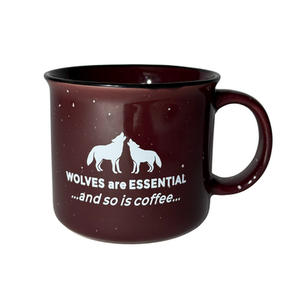 "Wolves Are Essential And So Is Coffee" Mug