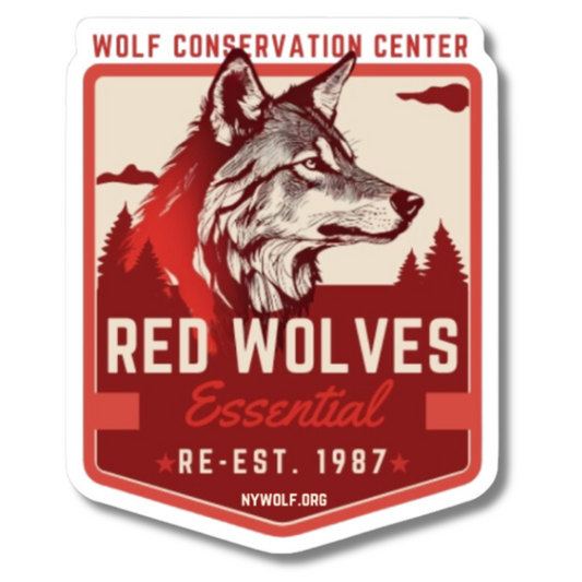 Red Wolf Sticker