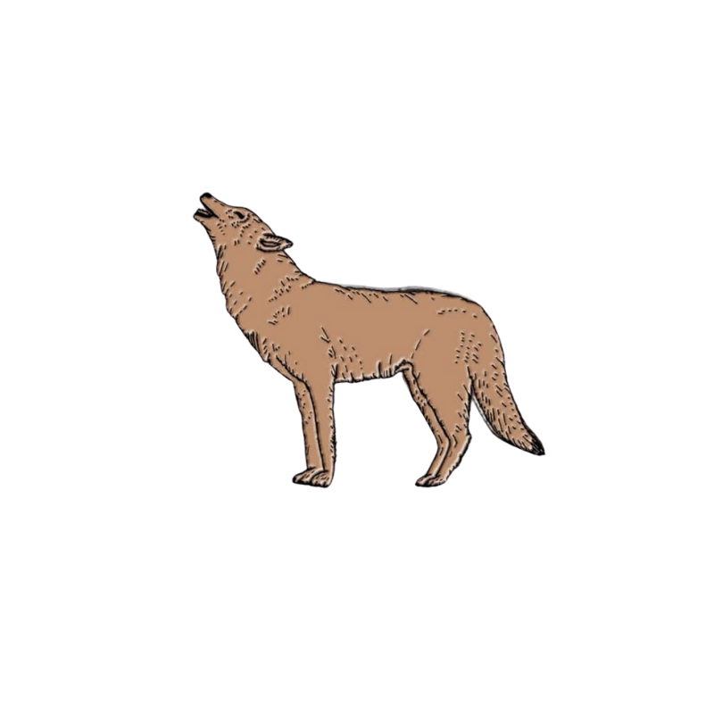 Atka Wolf Pin