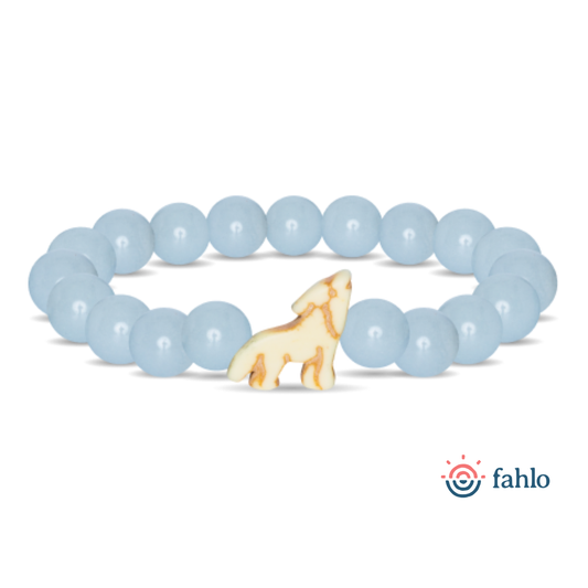 Fahlo Red Wolf Glow In the Dark Bracelet Limited Edition
