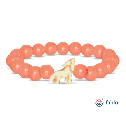 Fahlo Red Wolf Glow In the Dark Bracelet Limited Edition