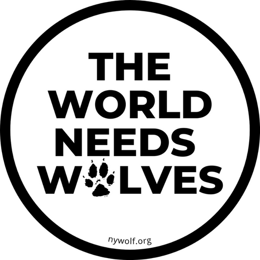 "The World Needs Wolves" Sticker