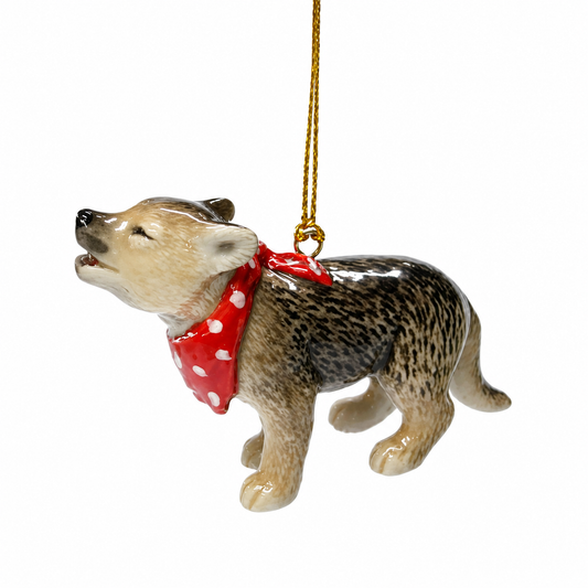 Howling Wolf Ornament