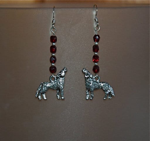 Kasaro Designs: Swarovski Crystal and Pewter Charm Earrings