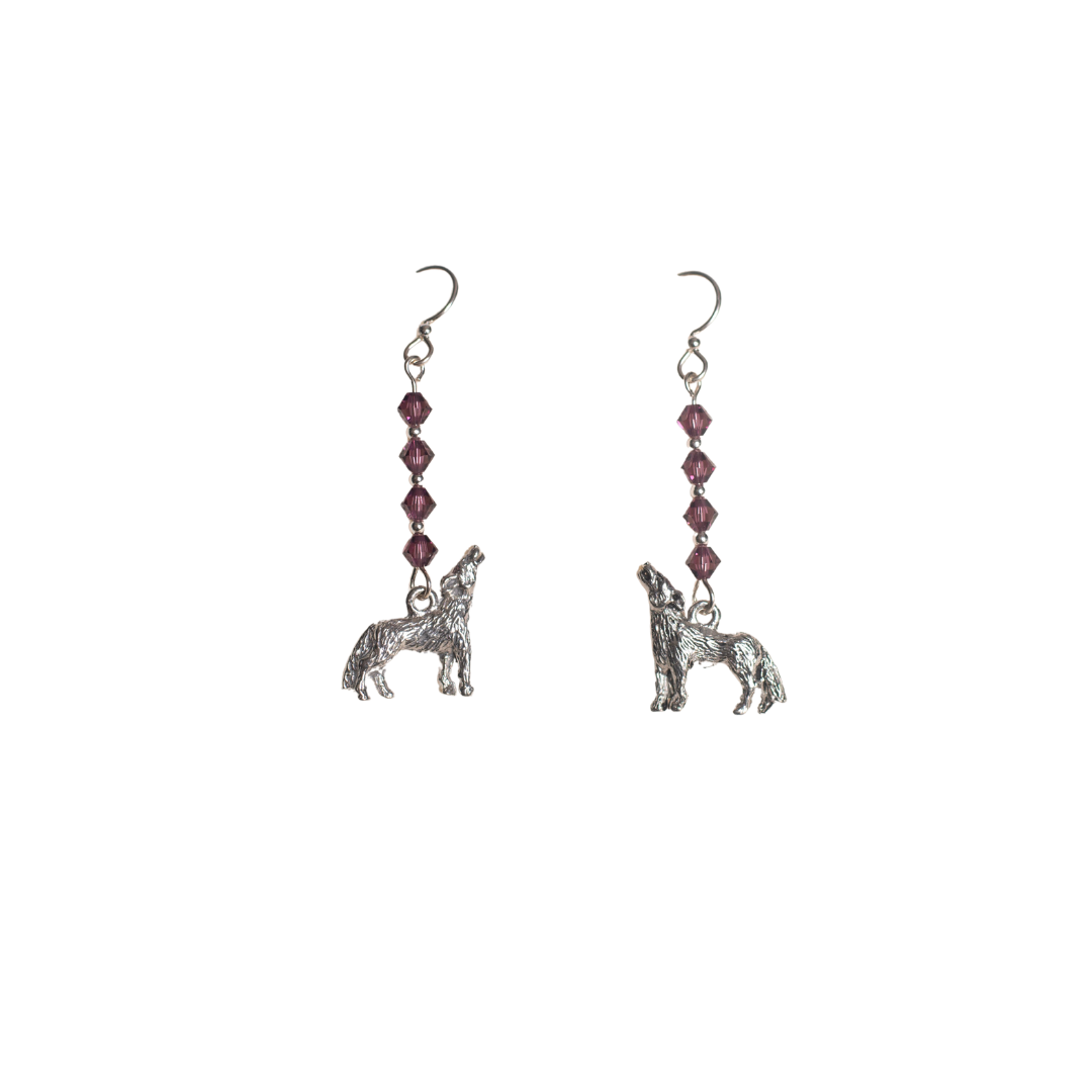 Kasaro Designs: Swarovski Crystal and Pewter Charm Earrings